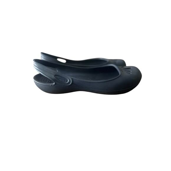 Crocs Kadee Flats Womens 9 Navy Blue Slingback Ballet Comfort Shoes Slip On - Picture 2 of 8